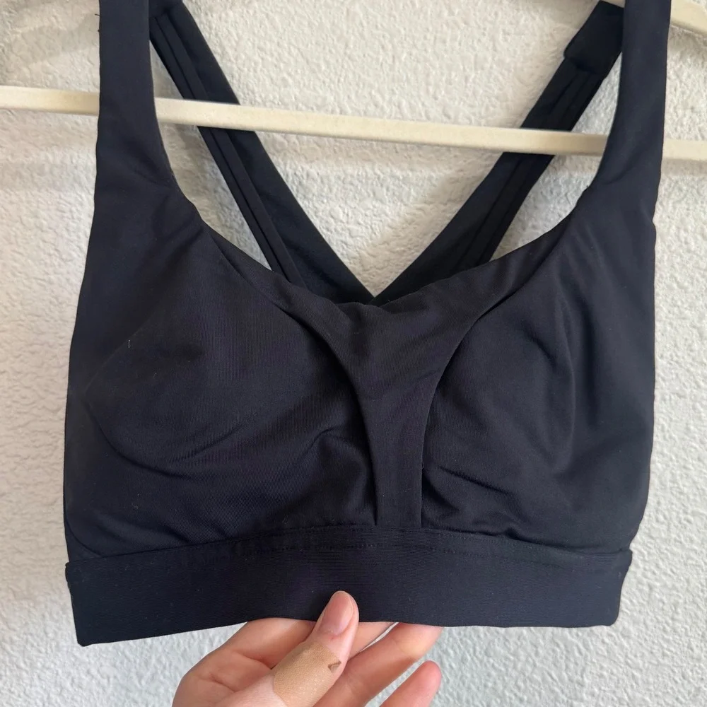 Lululemon Hold Your Form Bra Black‎ Sports Workout Size 6 Gym Yoga